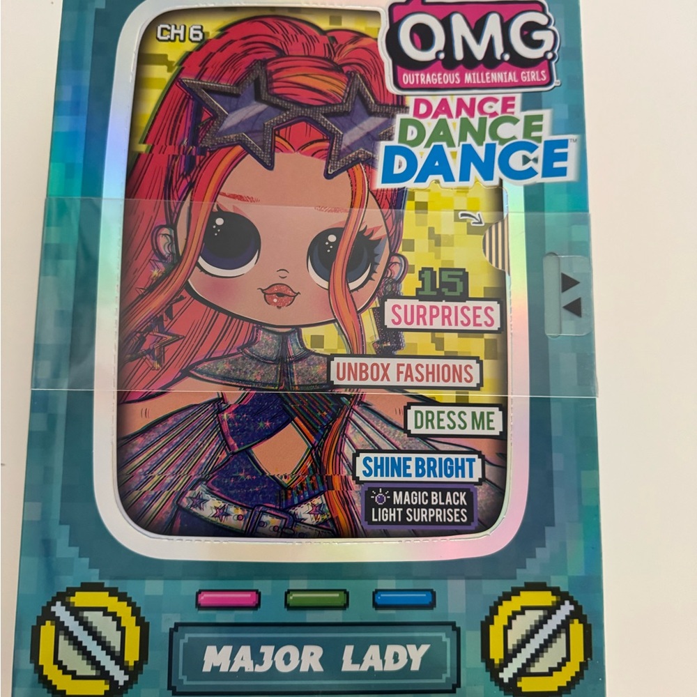 LOL Surprise OMG Dance Major Lady Fashion Doll with 15 Surprises
